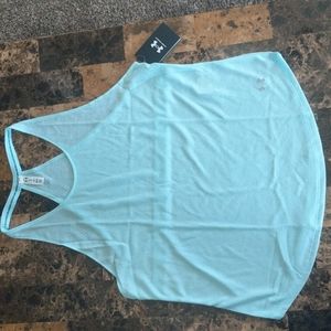 Under Armour Fitted Streaker Tank Top ~ Light Blue ~ X-Large